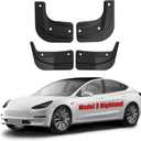 Mud Flaps for Tesla Model 3 Highland Splash Guards Vehicle Sediment Protection No Drilling Mudflaps,Tire Protector Mudguards, Tesla Exterior Accessories (Set of 4)