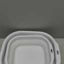 2 Pack Collapsible Wash Basin Set, Foldable Dish Tub, Small Medium Portable Sink for Kitchen, Camping, RV, Baby Bottles, Laundry, Plastic Washbasin -Gray