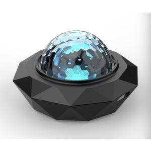 Galaxy Star Night Light, Black, Diamond-Shaped Base, LED Aurora Ceiling Lamp