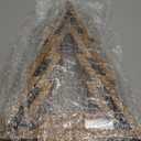 SOONOW 2 Pack Wood Tabletop Christmas Trees with Lights & Timer, Lighted Wooden Christmas Trees Decor, Farmouse Christmas Decorations Indoor for Tables, Mantle, Shelves (Large 14.2"H & Small 10.2"H)