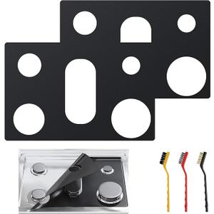 Stove Cover Gas Stove Top Burner Covers Protectors for Samsung Gas Range Stove Mat Protector Reusable,Oven Liners Mat,NonStick Washable Keep Stove Clean Stove Guard