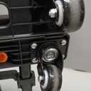 Folding Hand Truck 500lbs, Portable Heavy Duty Dolly Cart, 6 Wheels Collapsible Luggage Cart with 2 Elastic Ropes - Compact Trolley Cart for Easy Moving - Ideal Hand Cart for Travel and More,  Black