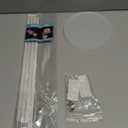 Ribbon Storage Rack Holder,4 Clear Acrylic Pack RibbonTape for Sewing Craft Mesh Thread Tape Wreath Crochet Roll for Big Roll Ribbon(to 100yard) Florist Arts Wrapping Gift (4P-Round-15inch)