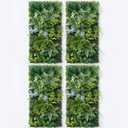 Artificial Greenery Wall Panels, 4 Pack, 20 x 40 in, Faux Grass Wall