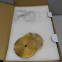 Bojim Rechargeable Cordless Table Lamp, Gold LED Battery Operated Wireless Table Lights, Touch for 3 Color Dimmable, IP54 Waterproof for Restaurant, Dining, Outdoor, Patio, Outside (11 Inch - Magnetic)