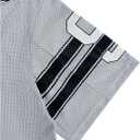 QJQ Men's Jersey Shirts Short Sleeve V Neck Graphic T Shirts Baggy Oversized Tee Summer Y2k Tops Streetwear (Gray, L)