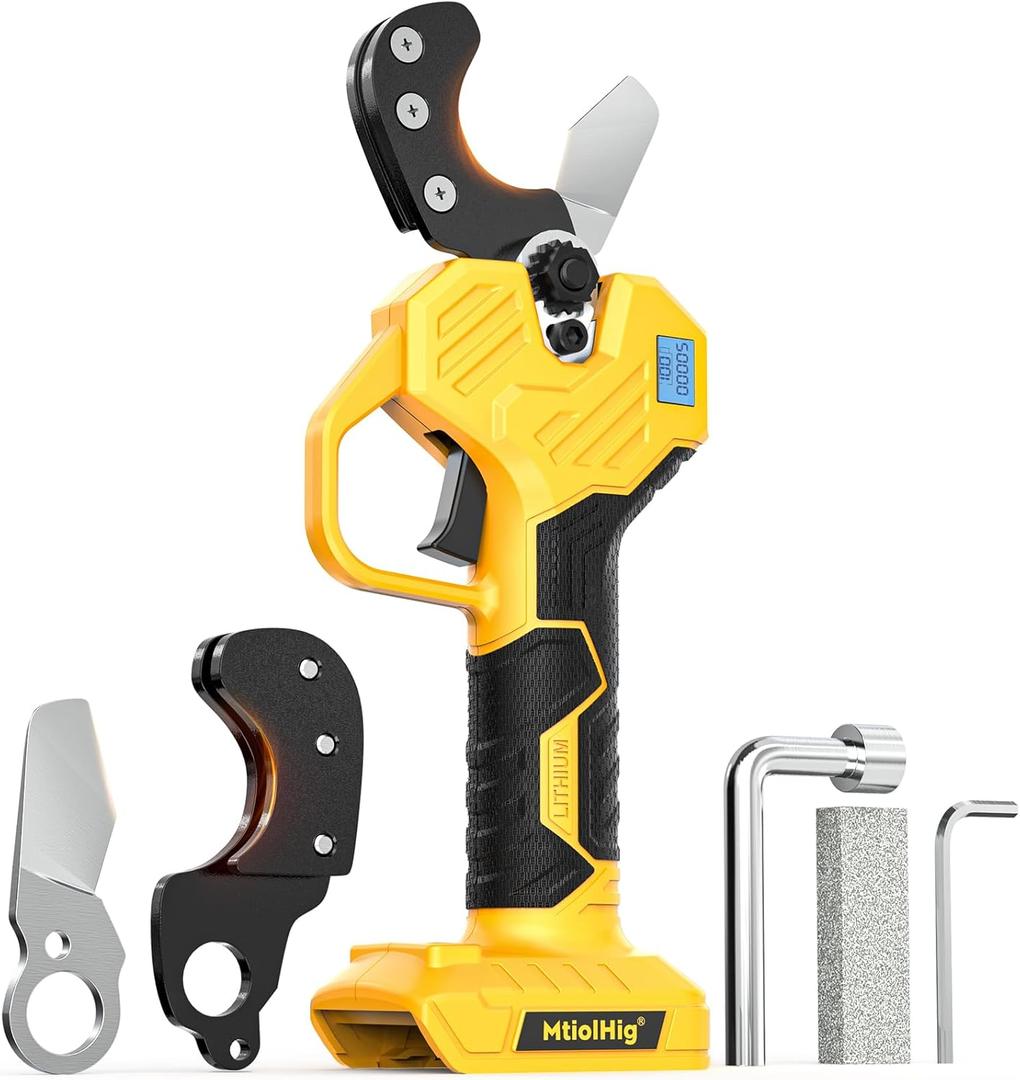 Cordless PVC Pipe Cutter Compatible with DEWALT 20v Battery, 1-5/8" (32mm) Pipe Cutter Tool Brushless Motor Tubing Cut 240W - Battery not included