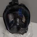 Greatever G2 Full Face Snorkel Mask with Latest Dry Top System,Foldable 180 Degree Panoramic View Snorkeling Mask with Camera Mount,Safe Breathing,Anti-Leak&Anti-Fog (Large/ X-Large, Black)