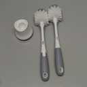 OXO Tot Bottle Brush with Nipple Cleaner and Stand  Gray, 2-Pack