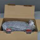 Homemate Heated Blanket Electric Throw - 50"x60" Heating Blanket Throw 1/2/4/6/8 Hours Auto-Off 10 Heat Levels Over-Heat Protection Soft Flannel Sherpa Heater ETL Certification (Light Grey (Striped))