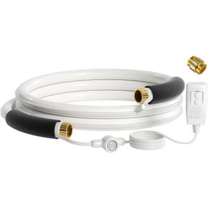 Giraffe Tools 15FT Heated Water Hose for Camper with GFCI, 5/8-Inches Lead and BPA Free Heated Garden Hose Withstand Down to -20℉