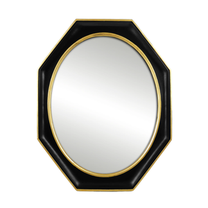 Antique Style Octagon Frame Mirror for Wall and Tabletop - 12x15 Inches