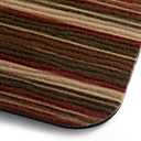 Town & Country Basics Smooth Step Striped Low Profile Utility Kitchen Mat, Machine Washable, with Non-Slip Backing, Brown/Beige, 24"x35"