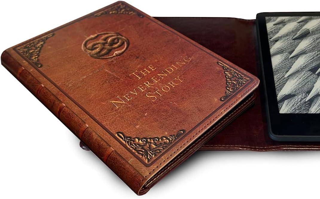 KleverCase Universal Book Cover for eBook Readers. Fits e-Readers Inc. Kobo, Nook, Kindle Paperwhite (inc 12th Gen & Signature Edition), Kindle, storytel and More. (Neverending Story)
