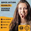 4 x Happy Strips Organic Ashwagandha KSM 66 & GABA for Stress Relief, Calmness, Sleep - Fast-Acting & Rapid-Dissolving, Chocolate Mocha Flavored, Organic, Vegan, Sugar-Free - 30 Count