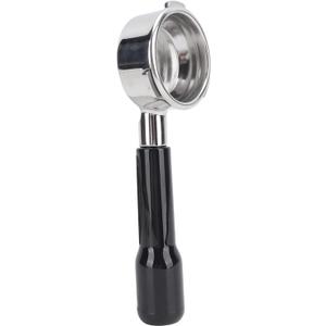 EVGATSAUTO 58mm Coffee Bottomless Portafilter, 3 Ears 58mm Bottomless Portafilter for Coffee Machine (Black)