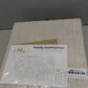 Bumusty Large Cork Board Alternative-48 x 36" Felt Bulletin Board Tiles, with 30 Pushpins, 70 Adhesive Tabs, 12-Pack Slat Wall Paneling, Cork Boards for Office Push Pin Board Felt Board-Oatmeal