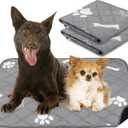 PatiencET Washable Pee Pads for Dogs, 18'' x 24" Reusable Puppy Pads with Super Absorbent for Pet Training, Housebreaking and Incontinence, 2 Pack Puppy Potty Pads with Waterproof Bottom