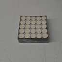 Amari 12g Tea Lights - 100 Pack Tea Light Unscented Candle - Lasts for 3-5 Hours (Yellow)
