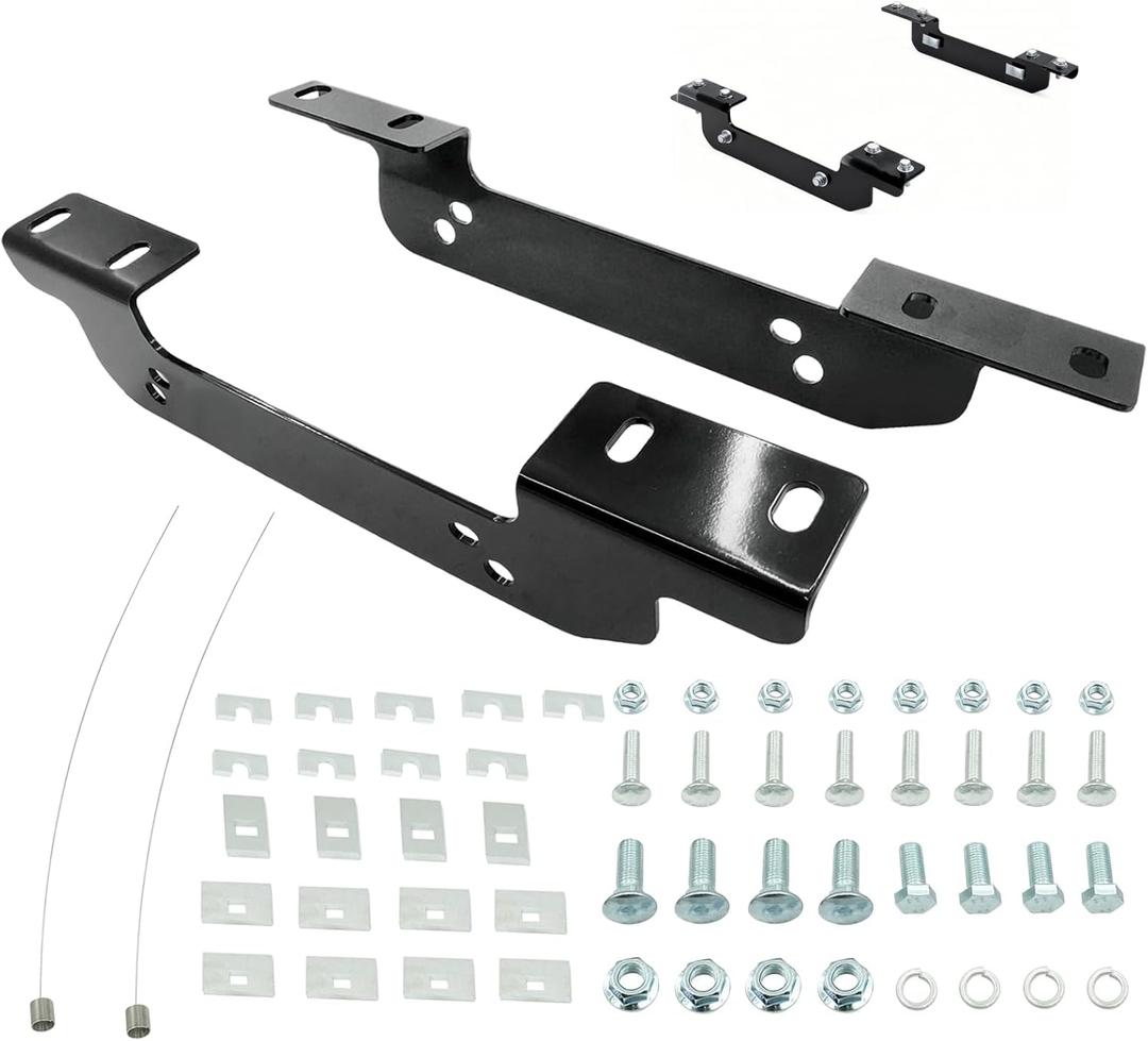 16411 5th Wheel Installation Brackets Compatible with Chevrolet Silverado & GMC Sierra 2500HD 3500HD 2500 3500 HD Excluding Cab & Chassis 2011-2019 Fifth Wheel Trailer Hitch Mounting Brakcet Kit