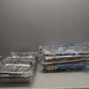 sifer Chafing Dishes for Buffet [Multi-Size Food Pans] | Chafing Dishes with Screwless Assembly & Stackable [Easy to Store] Design for Wedding/Home/Christmas Buffets, Silver, 9Qt 4Pack