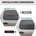 RT-TCZ Window Trim Strip Cover Window Molding Trim Cover Decoration Exterior Accessories for Chevy Avalanche/Suburban/Tahoe/Silverado 2007-2013,for GMC Yukon/Sierra 2007-2013 (Black)