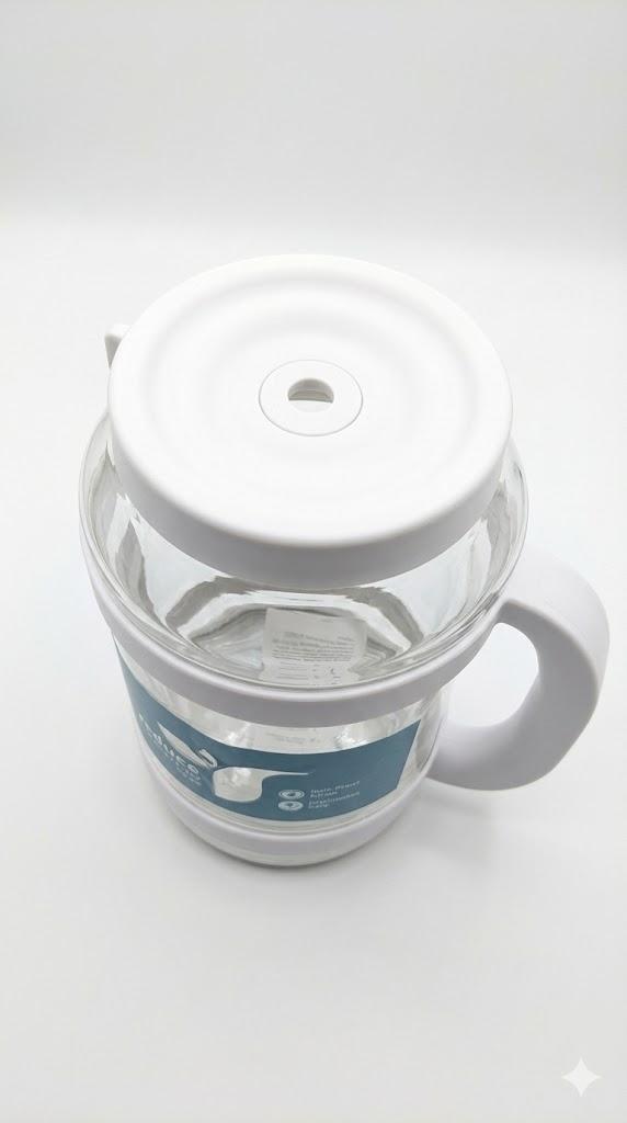 80 oz Water Jug with Time/Ounce Markings - Spill-Proof Straw, Durable Tritan - Big Water Bottle for Daily Hydration - Dishwasher Safe, Clear & Easy to Clean