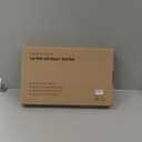 Extra Large Lap Laptop Desk- Home Office Portable LapDesk with Mouse Pad & Wrist Rest for Notebook/MacBook/Tablet, Sofa Bed Working, Writing, Drawing (White Marble, Fit Up to 17-inch Laptops)