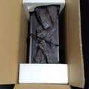 21 Inches Electric Fireplace Insert Log Heater Set, Freestanding Heater with Adjustable Flame Brightness and Flicker Speed, 750w/1500w Heating, Overheat Protection, Remote Control (Traditional Brown)