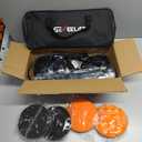 GEVEELIFE Buffer Polisher, 6 Inch/7 Inch 1600W Rotary Car Buffer Polisher Waxer, 7 Variable Speed 1000-3500 RPM, Detachable Handle for Car, Boat Sanding, Polishing, Waxing (Black)