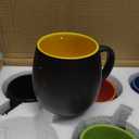 AmorArc 24 oz Soup Mugs with Handles, Jumbo Ceramic Bowls Mugs Set with handles for Coffee Cereal Cappuccino Snacks, Microwave&Dishwasher safe Soup Cups for Meal-Multicolor, Pack of 6 