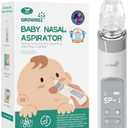 GROWNSY Nasal Aspirator for Baby, Electric Baby Nose Sucker with Larger Suction Chamber and More Powerful Suction, Automatic Nose Cleaner with Music and Light Soothing Function