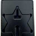 Perfect Fit Shield Wallets County of Los Angeles Sheriff Star Neck Badge and ID Holder Leather Black (Cutout PF622)
