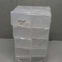 Vicenpal Playing Card Box Clear Plastic Playing Card Deck Case Snap Closed Holder Storage Organizer for Bank Business Trading Poker Gaming (60 Pcs,Raised Snap,3.86 x 2.91 x 0.94 Inch)