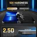 TEMPRTEK+ 2-Pack Screen Protector for iPhone 16e / iPhone 14 / iPhone 13 Pro/iPhone 13  9H Tempered Glass, Anti-Scratch, Anti-Fingerprint, Shatterproof, Clear, Bubble-Free, Easy Installation