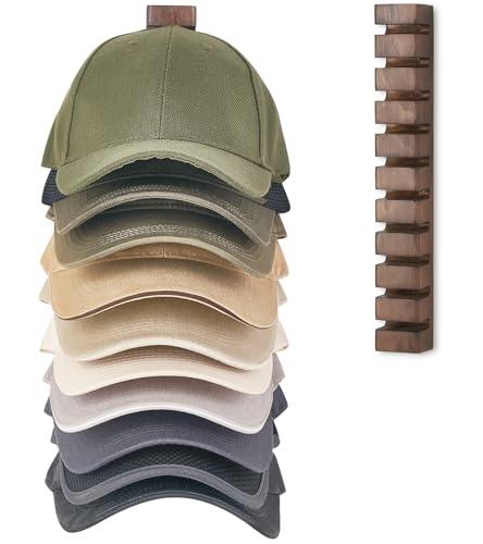 Mkono Hat Organizer for Baseball Caps, Hat Rack for Wall Hold Up to 10 Hats, Hat Holder On Wall Ball caps Storage Organizer Display for Door, Closet, Entryroom, Laundry Cap Organization little broken