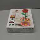 MIEBELY 3D Wooden Puzzles for Adults, Light Up 3D Puzzle Flower Rose Building Puzzle with Music Box, 216 pcs Craft Birthday Gift for Adult and Teen