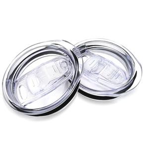 XccMe 20oz Skinny Tumbler Replacement Lids 2 Pack,Spill Proof Splash Resistant Silicone Sliding Covers,Straw Friendly, BPA Free