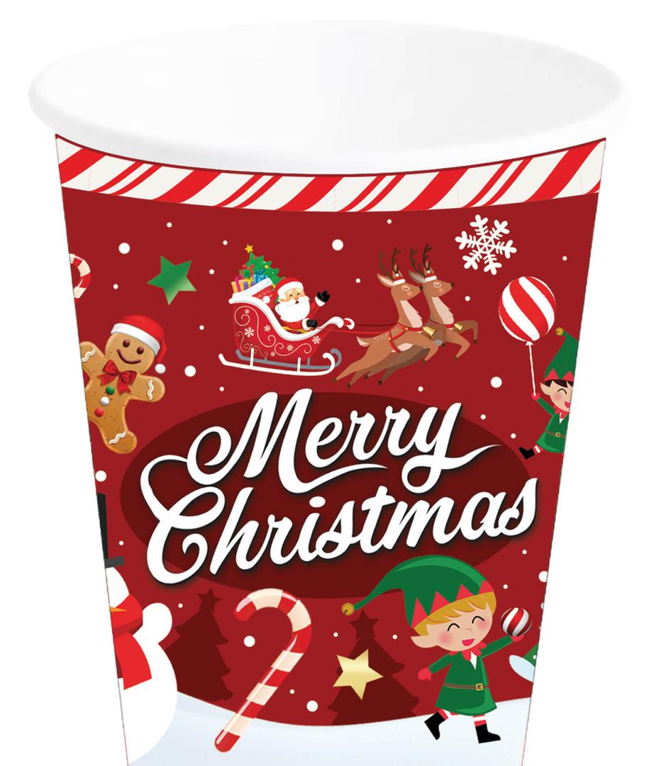 Tsyware Disposable Paper Coffee Cups with Lids, Perfect For Tea & Hot Drinks - 100 Pack