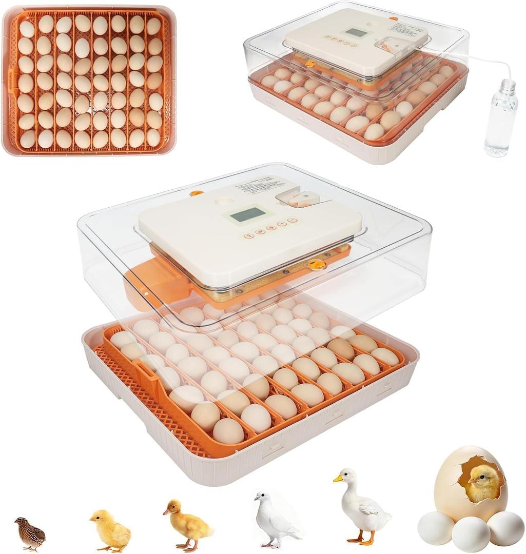 Series IV - 56 Egg Professional Incubator for Breeders, Automatic Sensor-Based Precise Humidity & Temp Control, Adjustable Egg Spacing, Auto Turn & Auto Stop, Preset Incubation Days, Chick Separator