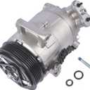 A/C Compressor with Clutch Replacement for Chevy Equinox 2015-2021, Colorado 18-21, GMC Canyon 15-21, Terrain 2018-2021 1.5L 2.5L 2015-2021 23106025 84666664