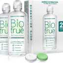 Biotrue Hydration Plus Contact Lens Solution with Lens Case, Multi-Purpose Solution for Soft Lenses, Hydrates with Hyaluronan, Cleans, Clears, and Disinfects for All-Day Comfort, 10 Fl Oz (Pack of 2)