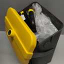 Pooper Scooper Large Swivel Bin & Rake with 160 Waste Bags,Heavy Duty Dog Pooper Scooper with Bag Attachment for Dogs, Long Handle Poop Scooper with Lid for Yard, Grass, Gravel(Yellow)