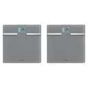 Taylor BIA Digital Bathroom Scale, Charcoal Grey, (5282622) (Pack of 2)