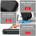 Granarbol Switch 2 Case, Protective Carrying Case for Nintendo Switch 2 2025, Hard Shell Travel Bag with Mesh Pocket,Portable Storage Pouch for Game Card Slots & Accessories, Black