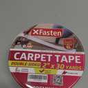 XFasten Double Sided Carpet Tape for Area Rugs, 2 Inch x 30 Yards  Heavy Duty Anti Slip Rug Grip Tape, Works as Rug Grippers, Residue Free, Wood Safe, Easy Removal for Hardwood and Laminated Floors