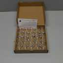 Meconard G40 1.57 Inch Led Replacement Light Bulbs, E12 Screw Base Shatterproof LED Small Globe Light Bulbs for Outdoor String Lights, 1Watt Equivalent to 5 Watt Incandescent Bulbs, Warm White, 25 Pack