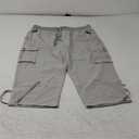 Soothfeel Women's Cargo Capris Pants with 6 Pockets Lightweight Quick Dry Travel Hiking Summer Pants for Women Casual,L