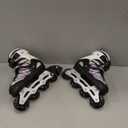 BELEEV Inline Skates with Light-Up Wheels & Shoelaces, 4-Size Adjustable Roller Blades for Kids, Boys & Girls Ages 5-8, 8-12, 6-12, Illuminating Skates for Youth & Women, Beginner Outdoor/Indoor Use (Pink)