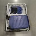 Wrangler 4 Piece Miami Luggage and Packing Cubes Set, Blue